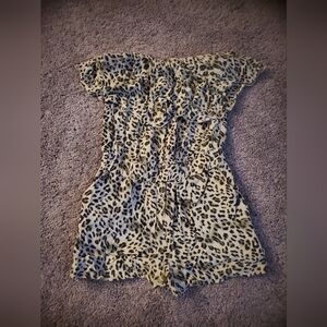 Charlotte Russe Leopard Print Bodysuit